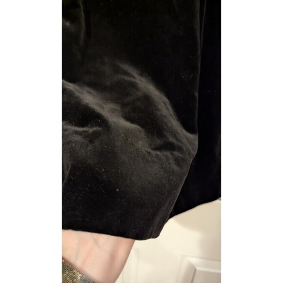 Vintage Dead Stock 80s Breckenridge Velvet Skirt Cotton Dark‎ Romantic Sz 6 - Picture 2 of 5